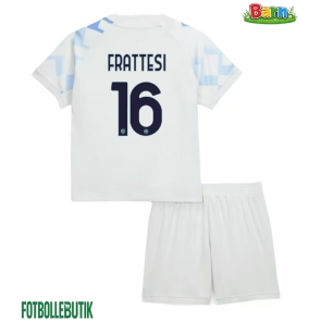 Inter Milan Davide Frattesi #16 Bortaställ Barn 2025-26 Kortärmad (+ Korta byxor)